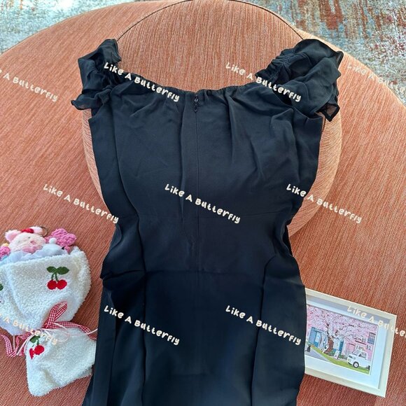 Sale🦋Reformation Butterfly Dress - Black - Picture 10 of 13